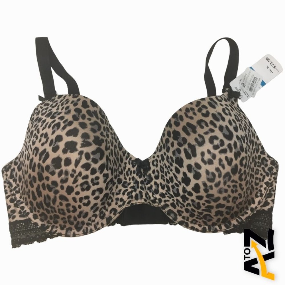 Women's Paramour Cheetah Print Bra Size 34DDD